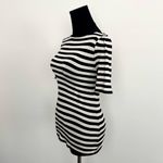 White House | Black Market Striped Shirt with Bow Tie Back in Size XXS Photo 2