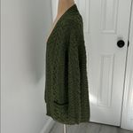 Aran Crafts Merino Wool Open Cardigan Army Green Size undefined Photo 2