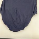 Lands' End  navy blue halter top plus size one piece bathing suit swim size 16 Photo 3