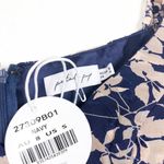 Petal and Pup NWT  Navy Floral Mini Dress Size Small Long Sleeve Aline Ruffle Photo 4