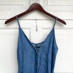 J Brand Womens Dress Carmela Blue Denim Button Front Released Hem Medium Photo 4