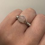 Rose Quartz Wrapped Ring Pink Photo 0