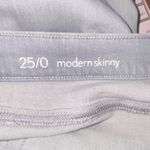 Ann Taylor LOFT Tag 25/0 Actual 28 Low-Rise Relaxed Skinny Jeans Gray Moto Photo 7