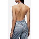 ALLSAINTS NWT All Saints Dora Plunge Bodysuit‎ in Champagne Pink Sz 6 $169 Photo 4