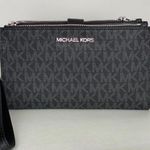 Michael Kors Black Double Zip Wristlet Purse Wallet Photo 0