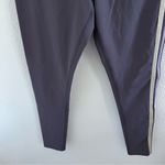 Free People  Movement Purple Active Tights Legging Workout Striped Down Side M Photo 5
