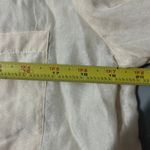 Eileen Fisher Women's Silk Cotton Alabaster Mandarin Collar Button Blouse Medium Photo 5