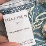 Ulla Johnson  Leiko Dress Blue Floral Print Cotton Long Sleeve Mini 00‎ Boho Photo 9