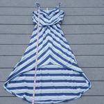 Seven7 Striped Sleeveless High/Low Dress with Elastic Waistline Photo 11
