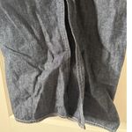 Vintage Expressions sz S Women Long Denim Sleeveless Zip Up VNeck Maxi Dress 90s Blue Photo 4