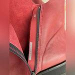 LOINTS OF HOLLAND LOTTUM RED/burgendy suede + smoothleather boots size 42/11.5 Red Photo 12