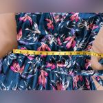 Xhilaration  Floral Shoulder Off Dress, Size M Open , Tie One Button Summer Beach Photo 4