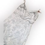 Cider Floral Jacquard Slit Cami Slip Nightgown Nighty Dress Eggshell Blue M Photo 4