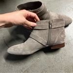 Sole Society  Grey Suede Cross Buckle Ankle Booties Size 6 EUC Photo 6