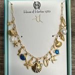 House of Harlow 1960 | Nautical Motif Necklace Gold Photo 0