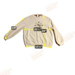 Logix Women's Large Sweater, Vintage Floral Embroidered Beaded Sweater, Flower White Size 12 Photo 3