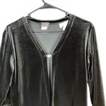 143 I Love You 90s Y2K Black Vintage Velvet Cardigan‎ Butterfly Closure Size M Size M Photo 1