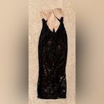 House Of CB NWOT  Holly Black Sequin Strapless Bow Maxi Dress sz XL Photo 5