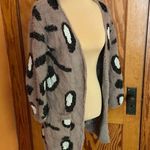 XOXO fuzzy soft eyelash cheetah cardigan Photo 7