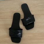 ASOS  DESIGN Forty woven flat sandals in black Size 5.5 Photo 3