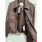 Abercrombie & Fitch vegan suade slim zip jacket M Photo 4