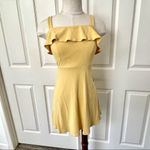 Forever 21  yellow tank ruffle overlay dress Photo 4
