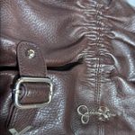 Jessica Simpson Brown Pebbled Shoulder Bag JS5132 Slouchy Buckle Hobo Purse Photo 11