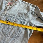 Vintage Denim Maxi Dress Long Line Pearl Snap Buttons Cowgirl Chambray Cottage Blue Size 12 Photo 8