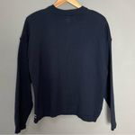 Vintage Cardigan Sweater Navy Blue Women Size Large Floral Eclectic Retro 90s Photo 1