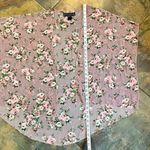 Polly & Esther Floral Sheer Open Front Kimono Photo 5