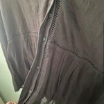 Style & Co  Black Peplum Button Down Shirt Photo 2