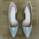 Kurt Geiger Carvela Bejeweled Silver Cut-Out Heel Photo 1