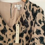 She & Sky V Neck Drop Waist Dress Tie Belt Size Medium Photo 1