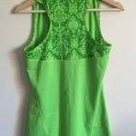 Athleta Neon Lime Green Energy Paisley Mandala Racerback Workout Tank Top Photo 3