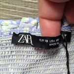 ZARA  Purple Floral Corset Crop Top Size XS Photo 2