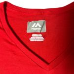 Majestic NEW Boston Red Sox T Shirt Women's 2XL MLB Baseball  Red‎ V Neck Top Photo 4