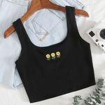 Caution to the Wind ✨ Sunflower Embroidered Crop Tank Top✨ Photo 1