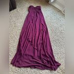 Lulus  Revered Elegance Purple Pleated Strapless Maxi Dress Photo 3