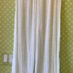 Skue, White see thru gauzy‎ loose pants , elastic waist, sz Medium Photo 0