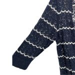 cj banks  open front longline open knit nautical cotton cardigan 1X Plus striped Photo 2
