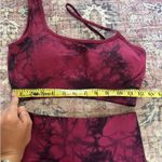 Active Workout Gym Matching Set Top and Bottom Red Size XS Photo 5