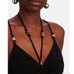 ALC Frank Anya Ruched Bead Embellished Mini Dress Black Womens Size XS Photo 3