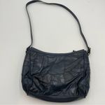 Vintage Patchwork Purse Bag Navy Blue Leather Photo 12