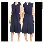 Maggy London NWT  Navy Tie Waist Sleeveless Dress size 8 Photo 1