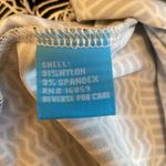 J. McLaughlin  Catalina Tee Crew Neck 3/4 Black White Geo Print S Photo 2