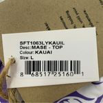 Stone Fox Swim Stone Fox Mase Tankini Swim Top In Kauai Purple White Tropical Modest Size L Photo 7