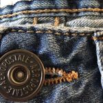 Aeropostale  Kylie Boyfriend Denim Raw Hem Cuffed Blue Jean Shorts Juniors 5 Photo 7