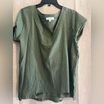 Umgee  Green Cuffed Sleeve Relaxed Tee Photo 0