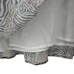 J.Crew  Animal Print Novelty Zebra Leopard Long Sleeve Tiered Mini‎ Dress Size XS Photo 13