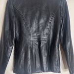 Danier ladies Black soft Leather Jacket with Tailored Silhouette size 4 Photo 10